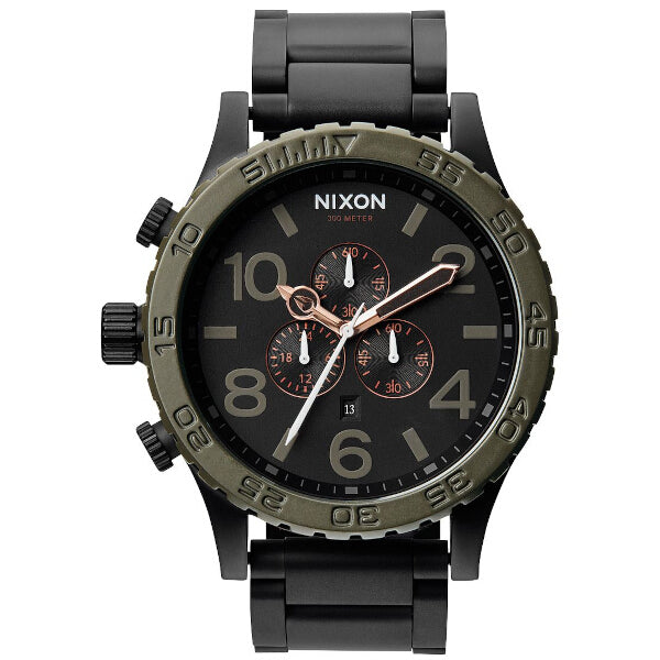 Nixon 51-30 Matte Black/Industrial Green Men's Watch