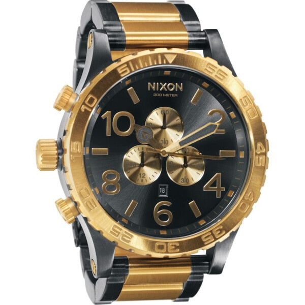 Nixon Two-Tone Black/Gold Men's Watch