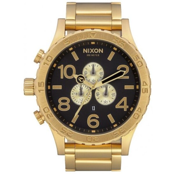 Nixon 51-30 Gold Plated/Black Men's Watch