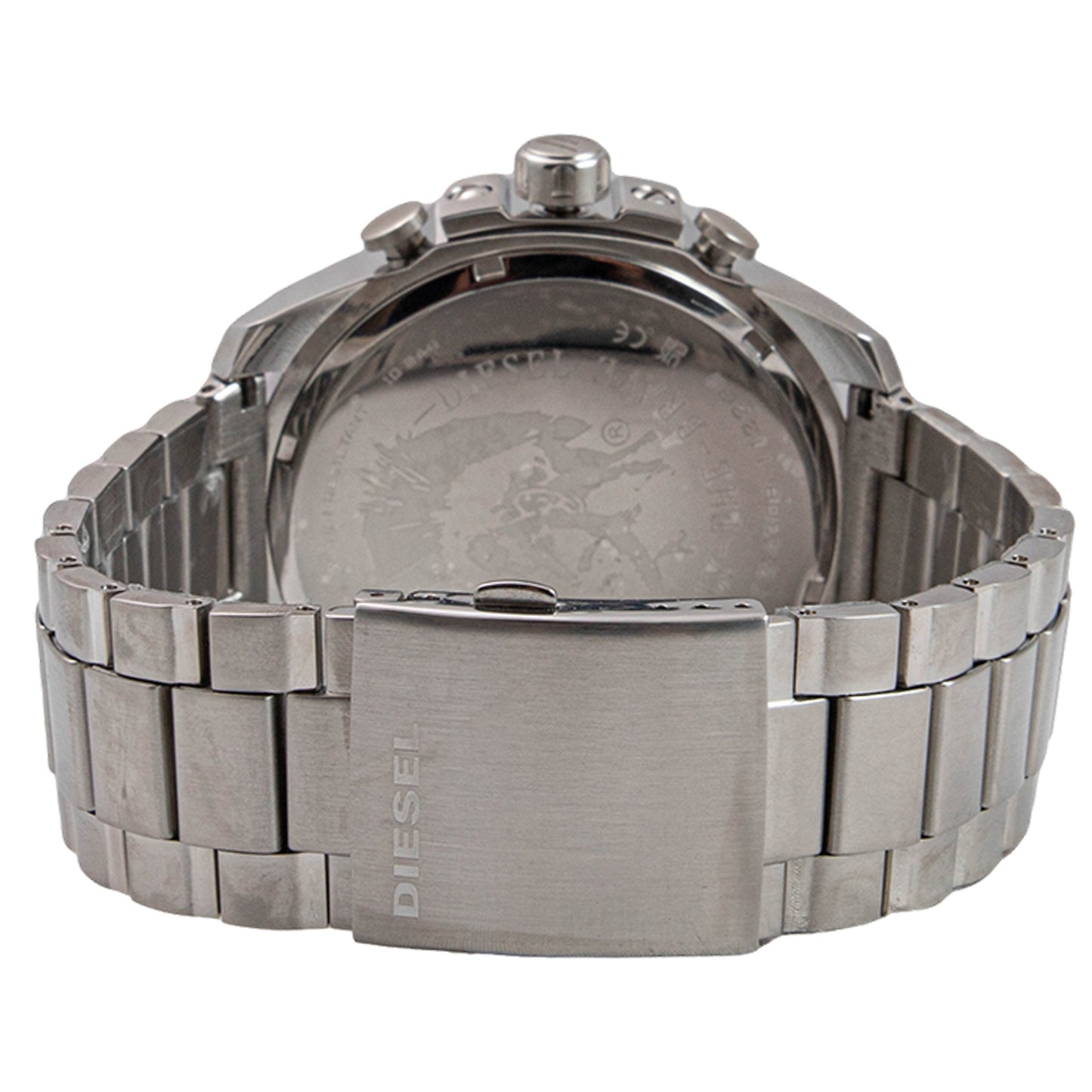 Diesel Mega Chief Silver Round Stainless Steel Men's Watch