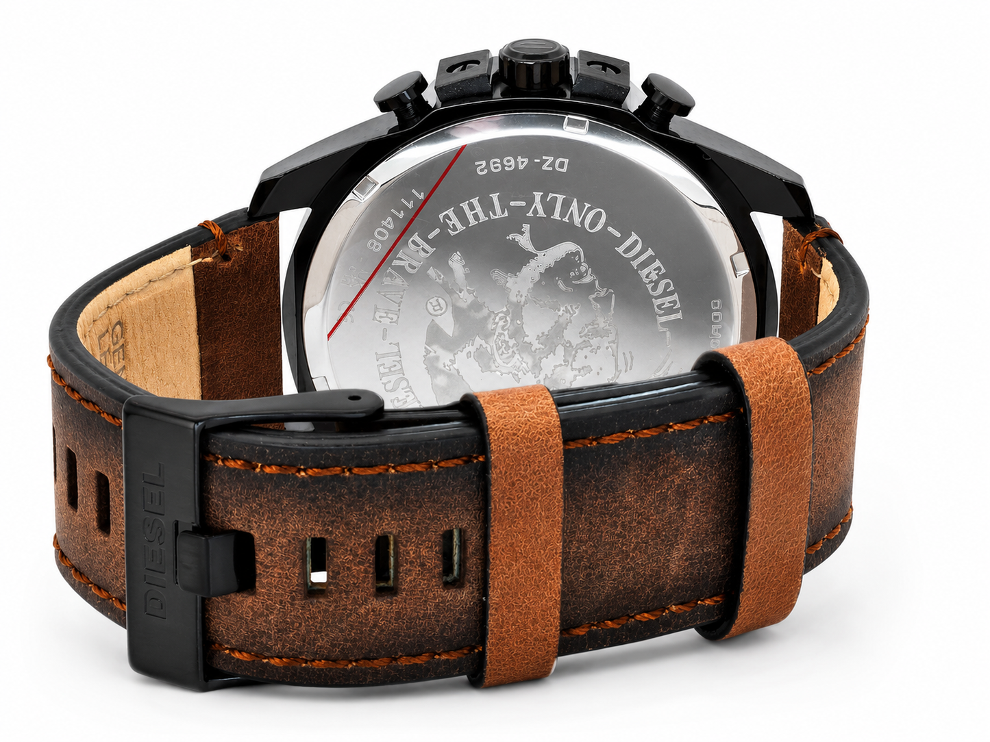 Diesel Mega Chief Slim Watch Brown Men's Watch (Parallel import)