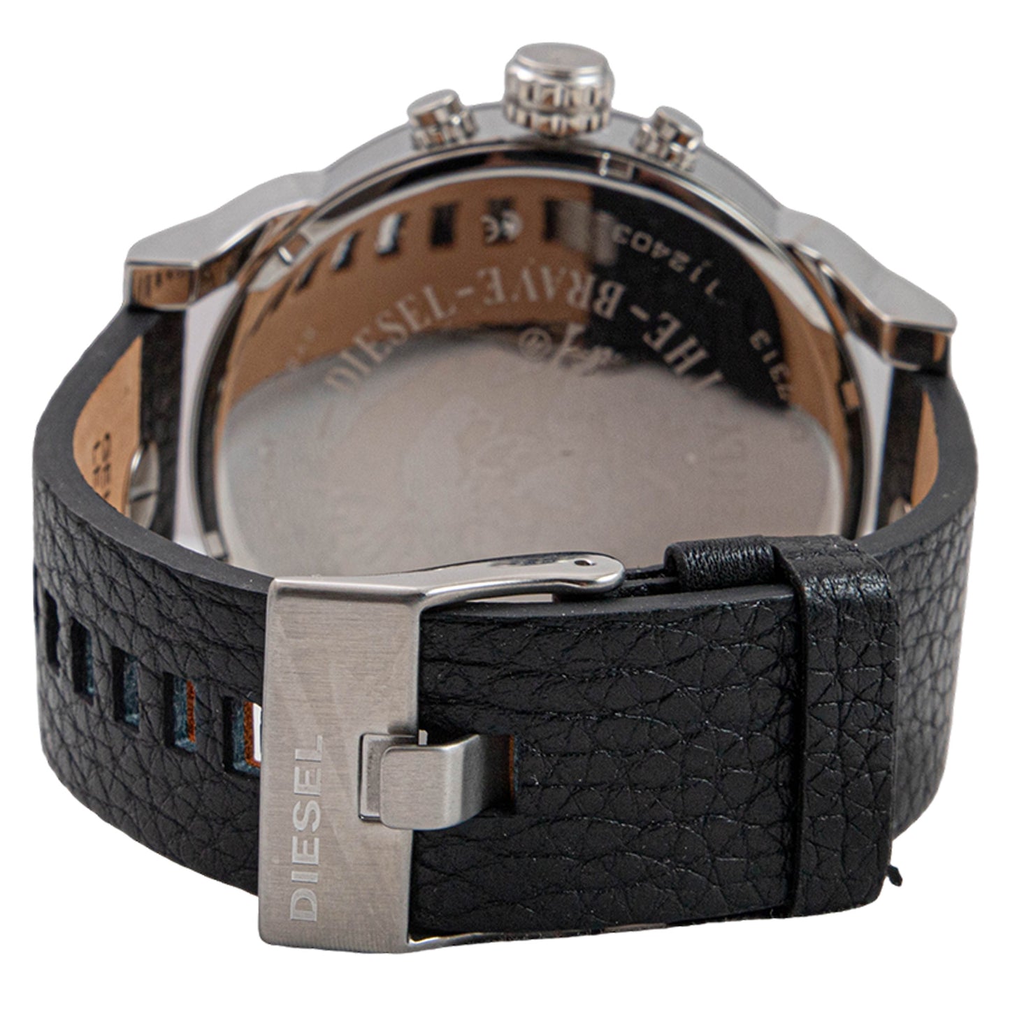 Diesel Mr. Daddy 2.0 Silver Round Leather Men's Watch