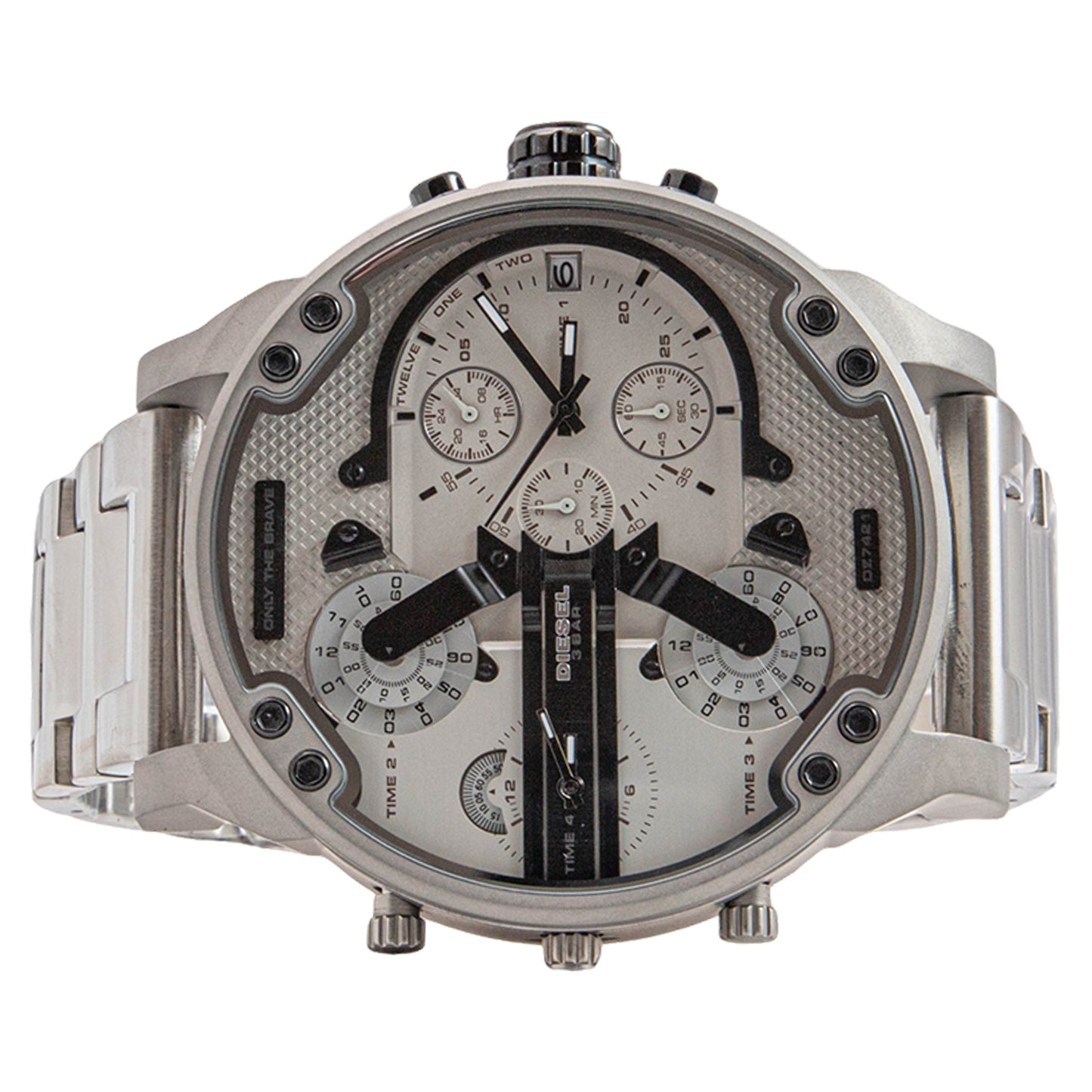 Diesel Mr.Daddy 2.0 Silver-Tone Stainless Steel Men's Watch