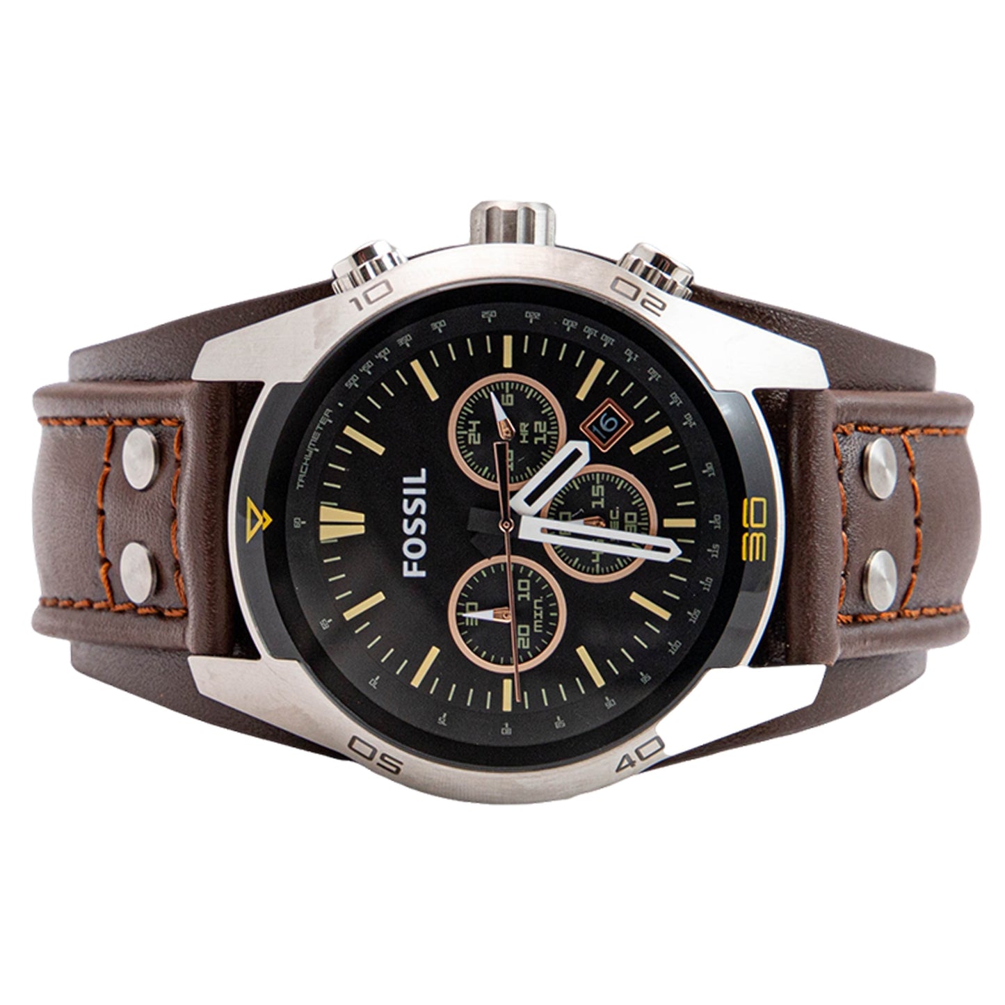 Fossil Coachman Brown Leather Men's Watch