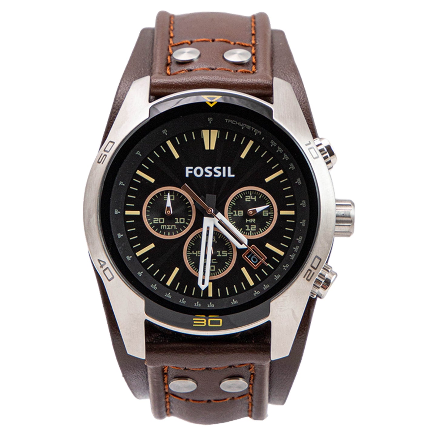 Fossil Coachman Brown Leather Men's Watch