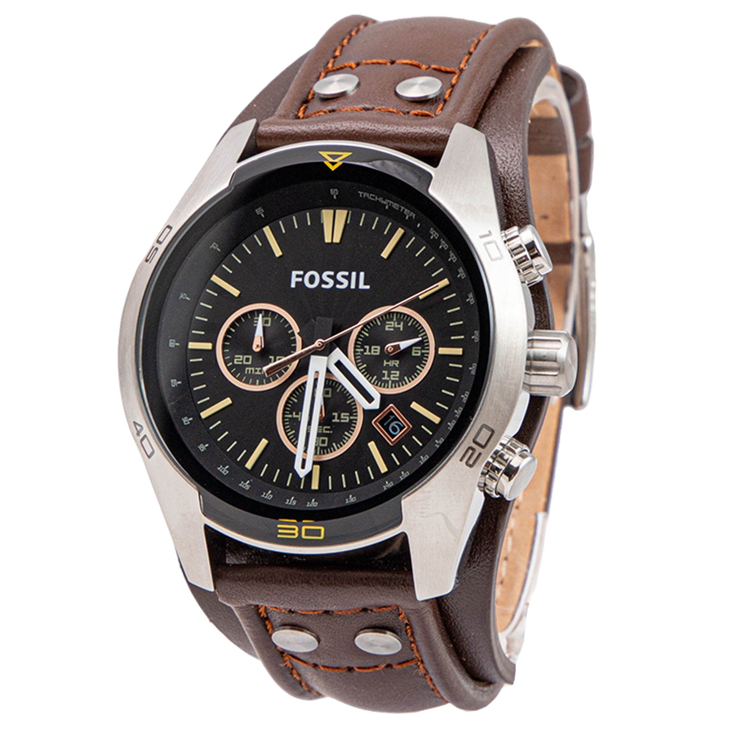 Fossil Coachman Brown Leather Men's Watch