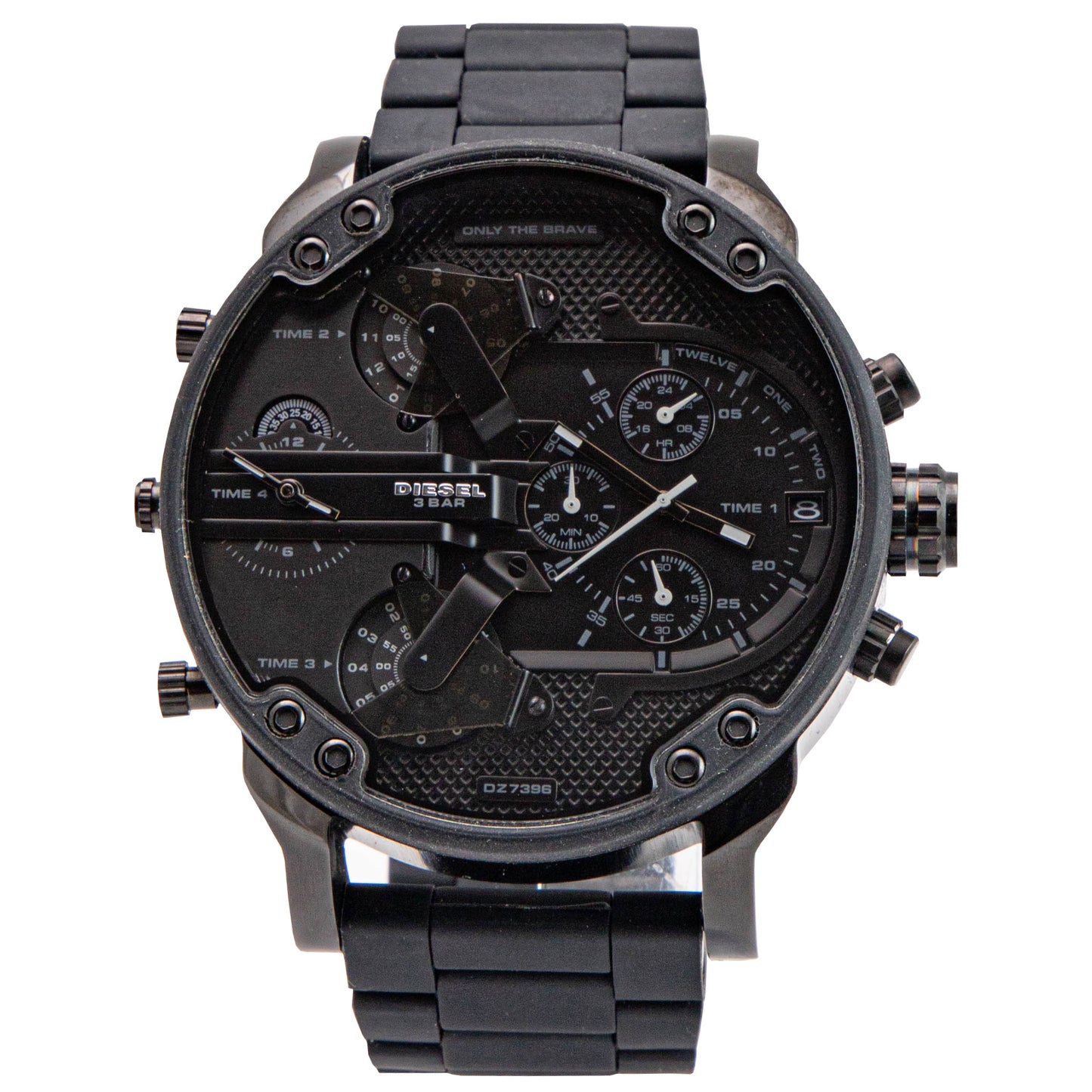 Diesel Mr. Daddy 2.0 Black Dial Stainless Steel Men's Watch