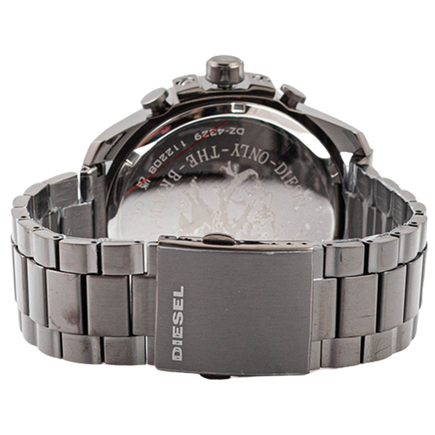 Diesel Mega Chief Stainless Steel and Navy Men's Watch