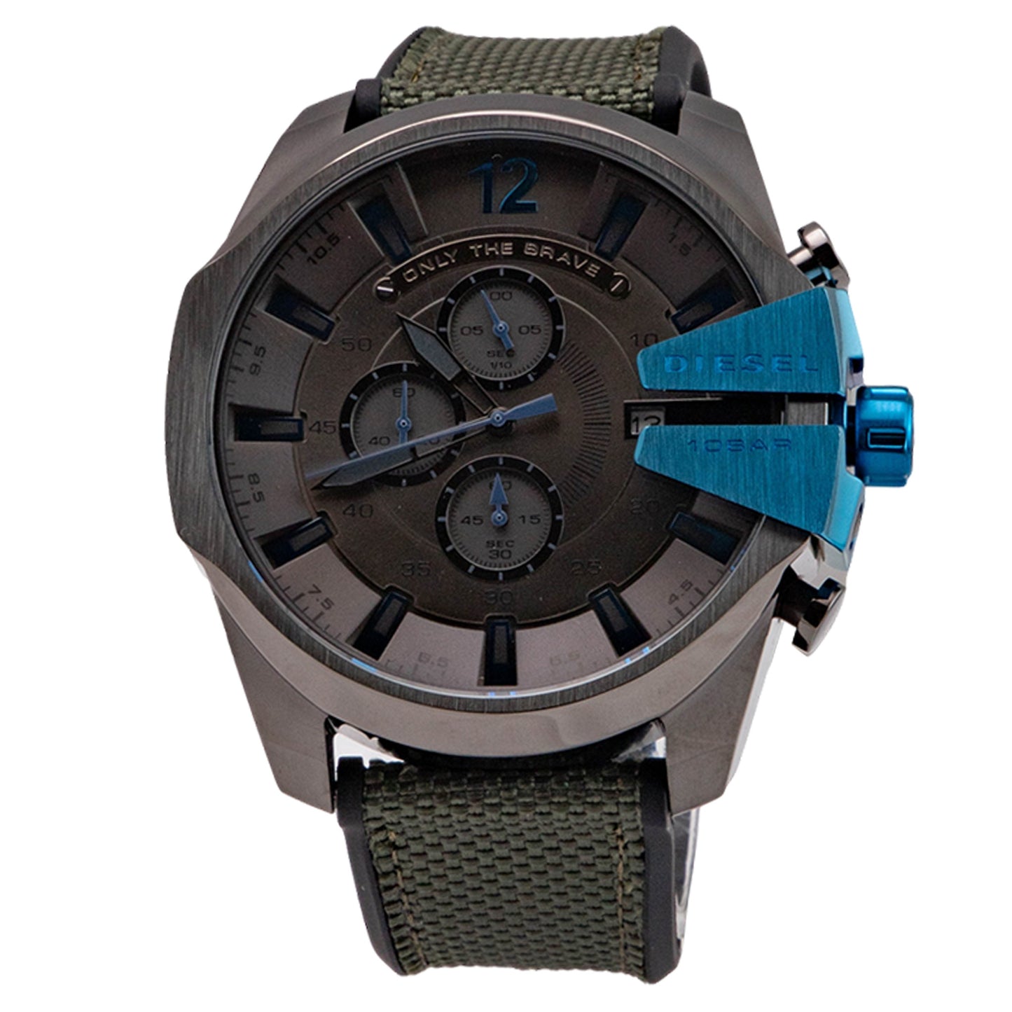 Diesel Mega Chief Gunmetal Round Mixed Men's Watch