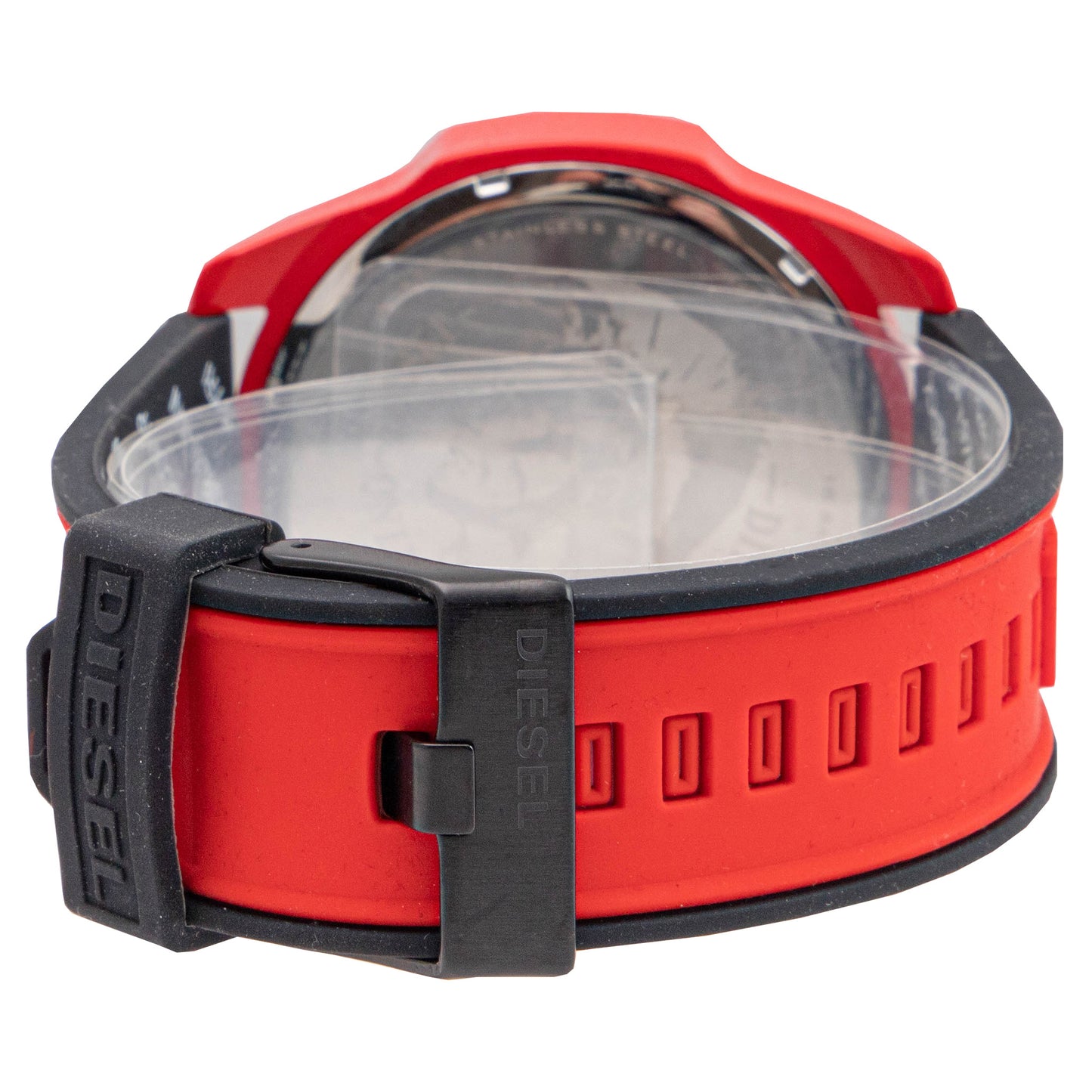 Diesel Mega Chief Red Watch with Silicon Strap Men's Watch