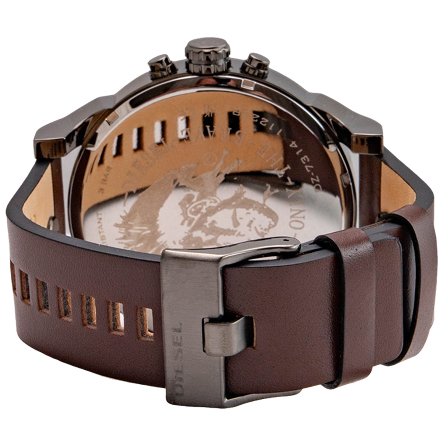 Diesel Mr. Daddy 2.0 Brown Leather Men's Watch