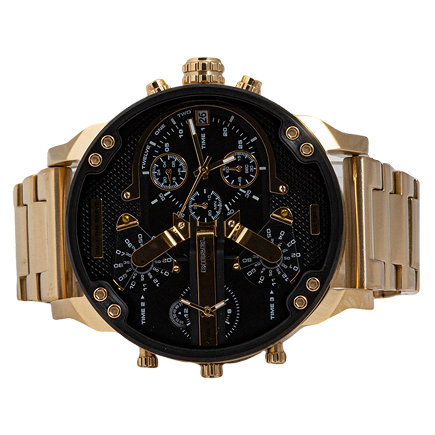 Diesel Mr Daddy 2.0 Gold with Black Dail Men's Watch