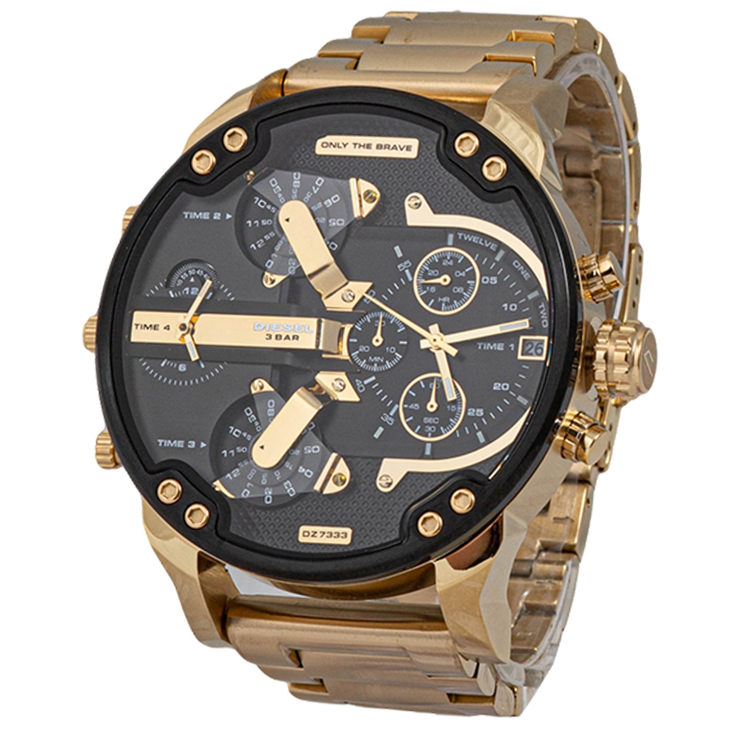 Diesel Mr Daddy 2.0 Gold with Black Dail Men's Watch
