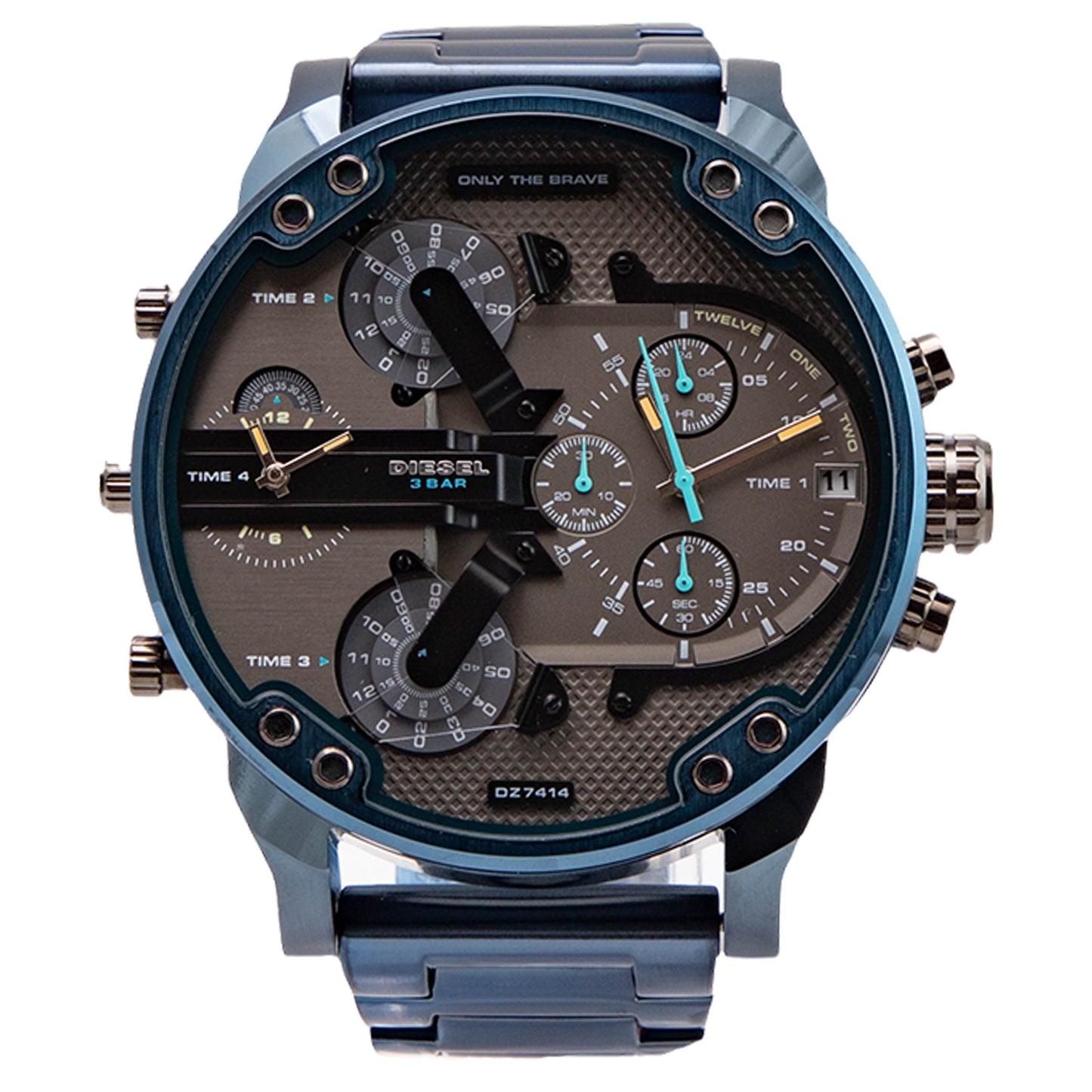 Diesel Mr. Daddy 2.0 Blue Stainless Steel Men's Watch