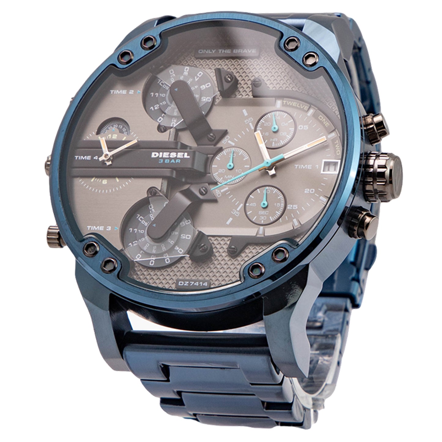 Diesel Mr. Daddy 2.0 Blue Stainless Steel Men's Watch