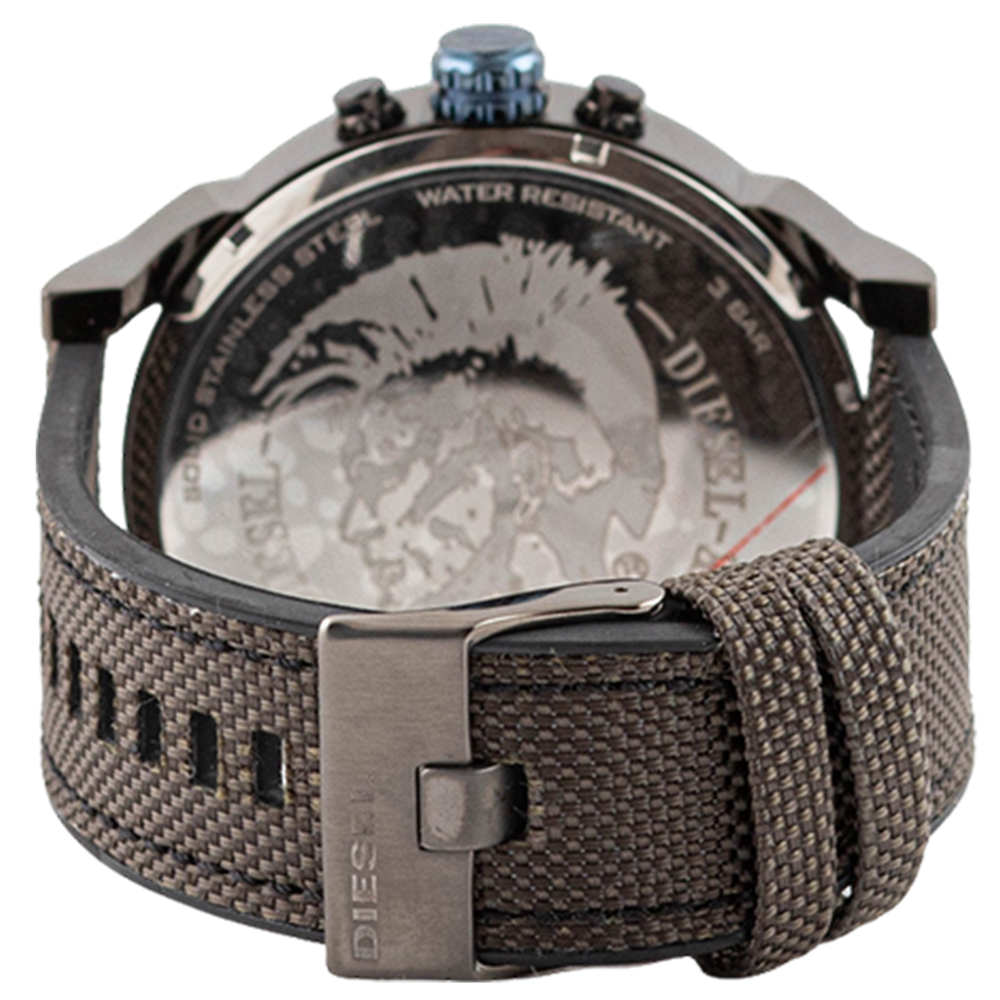 Diesel Mr. Daddy 2.0 Chronograph Black and Gray Silicone Men's Watch