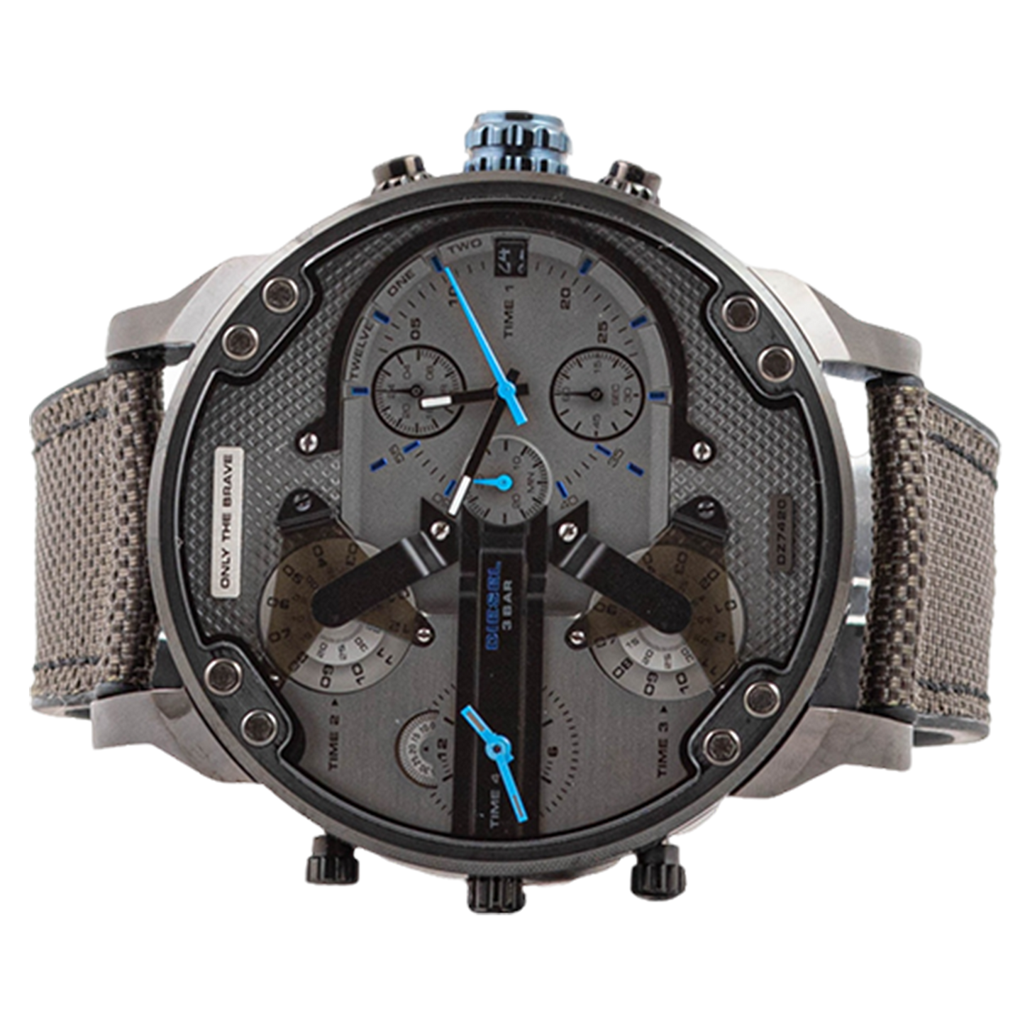 Diesel Mr. Daddy 2.0 Chronograph Black and Gray Silicone Men's Watch