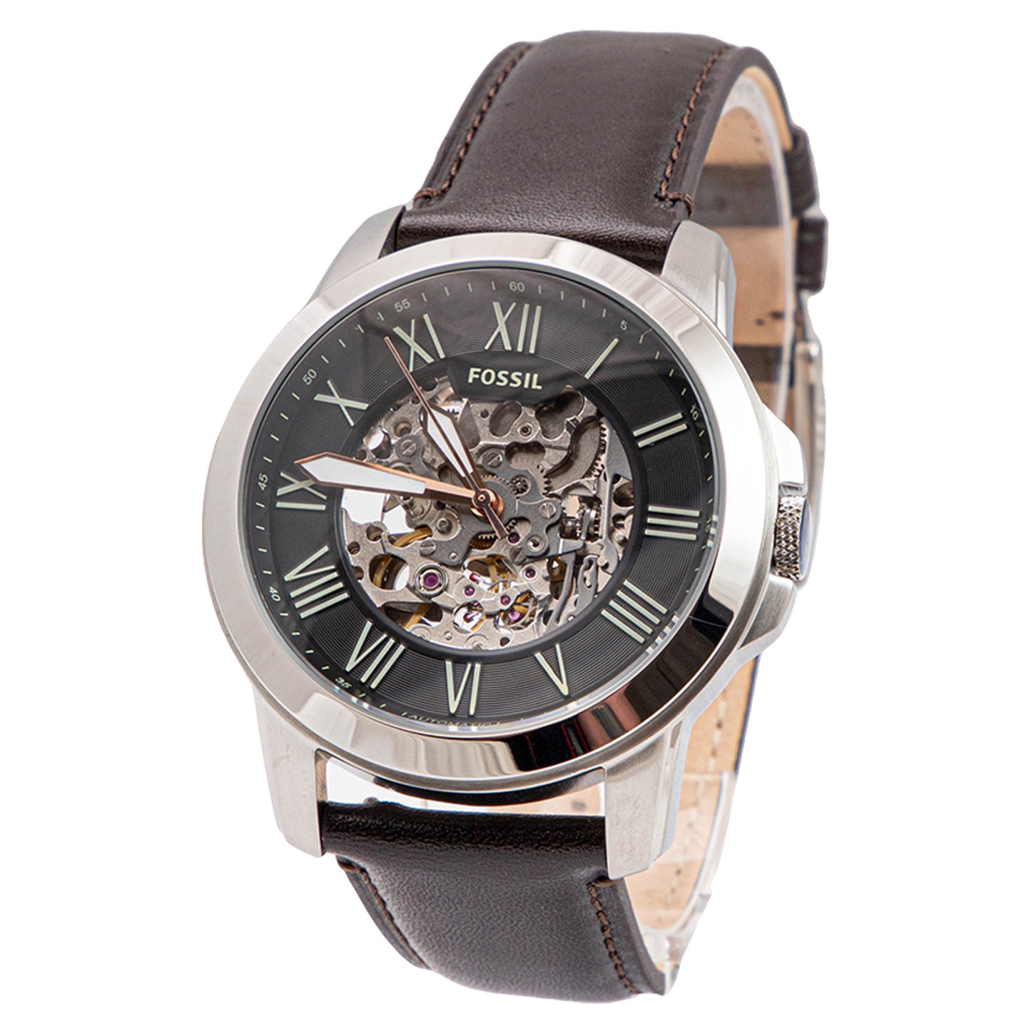 Fossil Automatic Winding Brown Men's Watch