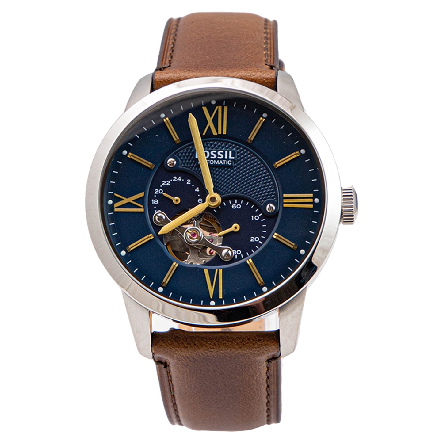 Fossil Townsman Automatic Brown Leather Men's Watch