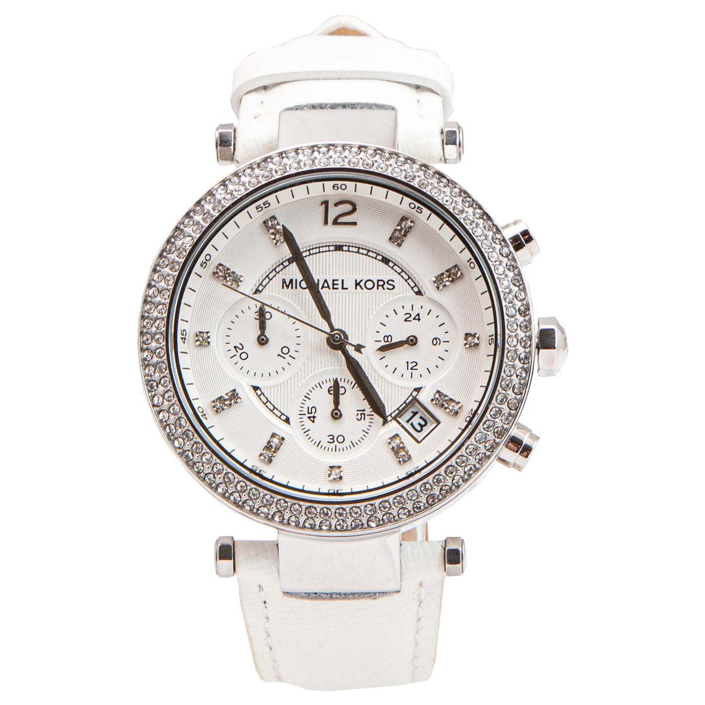 Michael Kors Parker White Leather Watch