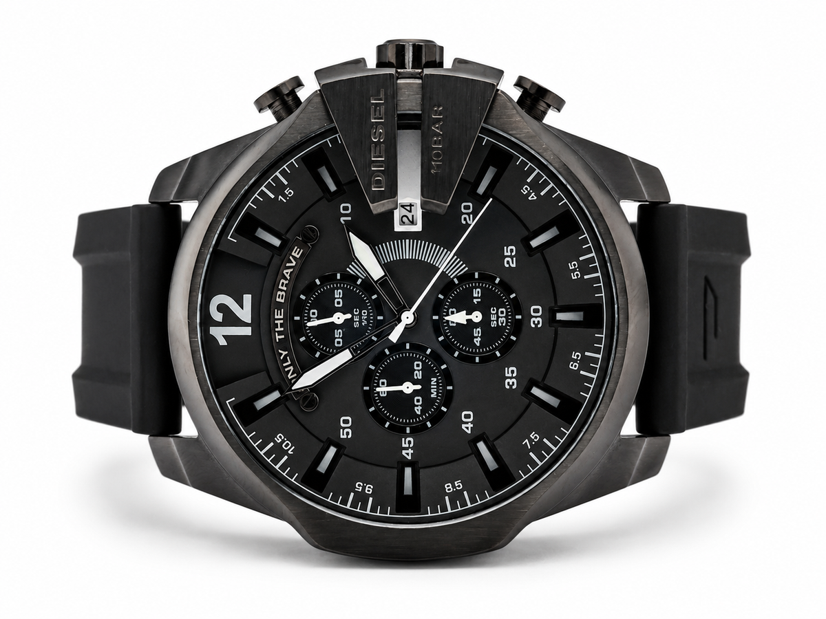 Diesel Mega Chief Black Watch  Men's Watch (Parallel import)