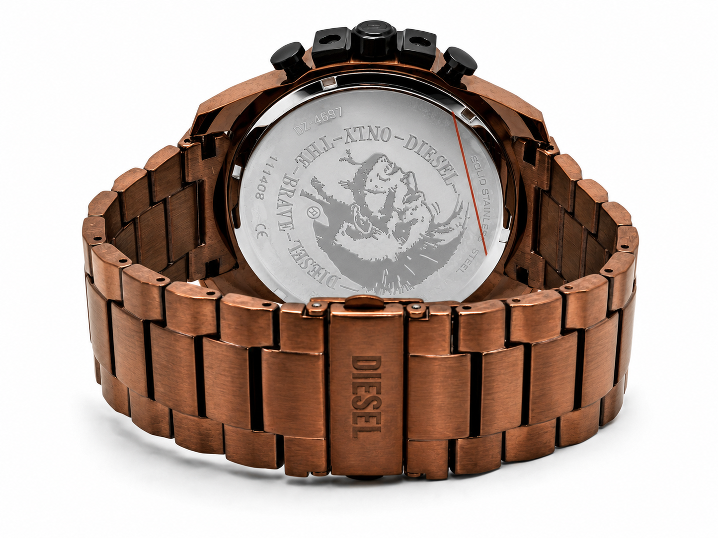 Diesel Mega Chief Slim brown sunray Dial Men's Watch (Parallel import)