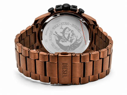 Diesel Mega Chief Slim brown sunray Dial Men's Watch (Parallel import)