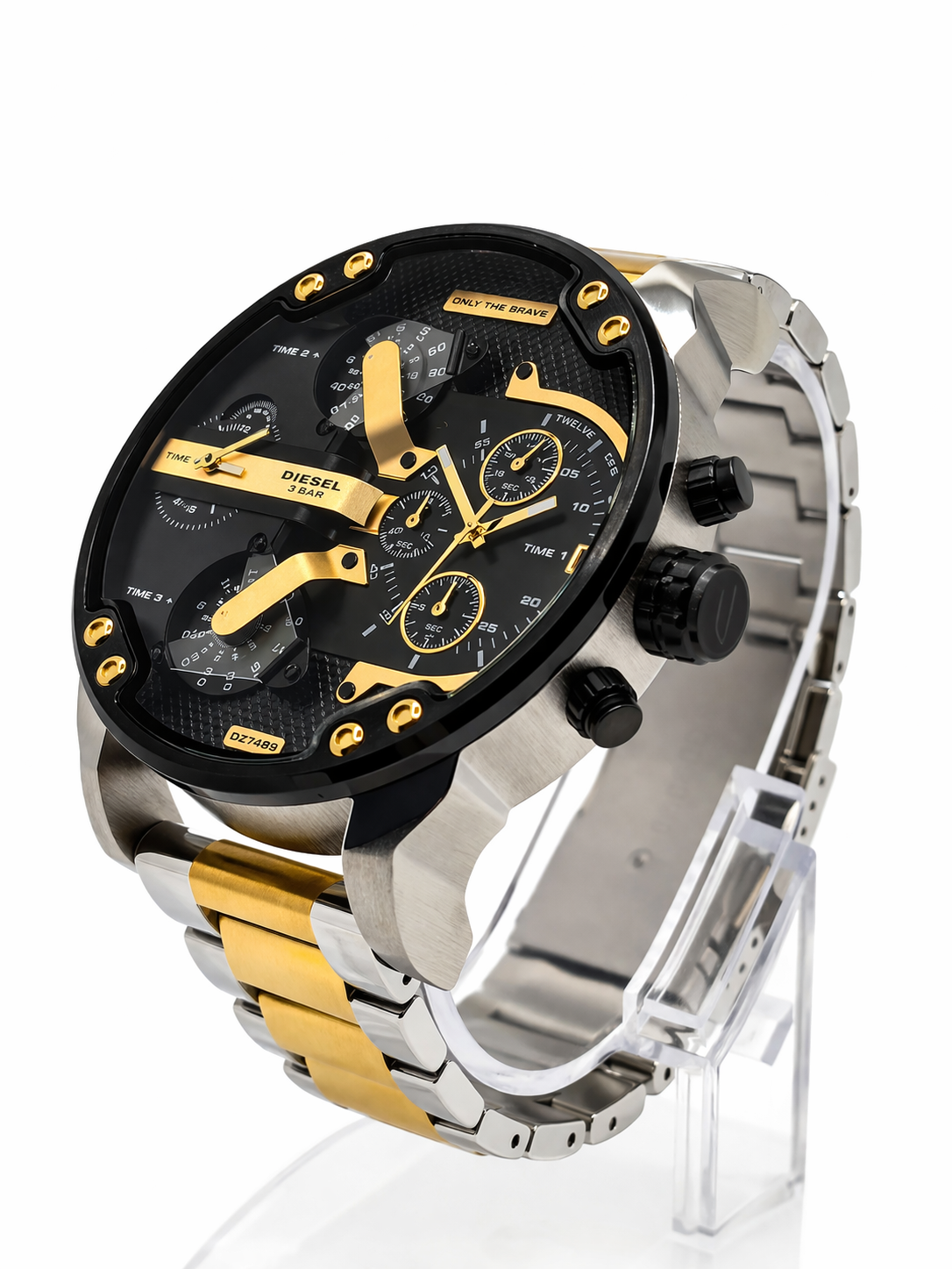Diesel Mr. Daddy 2.0 Silver with Gold Men's Watch