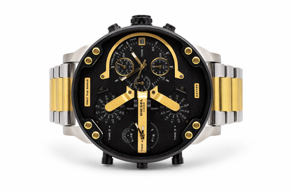 Diesel Mr. Daddy 2.0 Silver with Gold Men's Watch