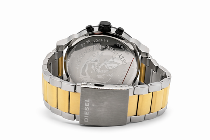 Diesel Mr. Daddy 2.0 Silver with Gold Men's Watch