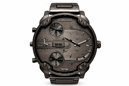 Diesel Mr. Daddy Slim Three-Hand, Gunmetal Stainless Steel Men's Watch
