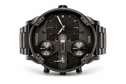Diesel Mr. Daddy Slim Three-Hand, Gunmetal Stainless Steel Men's Watch