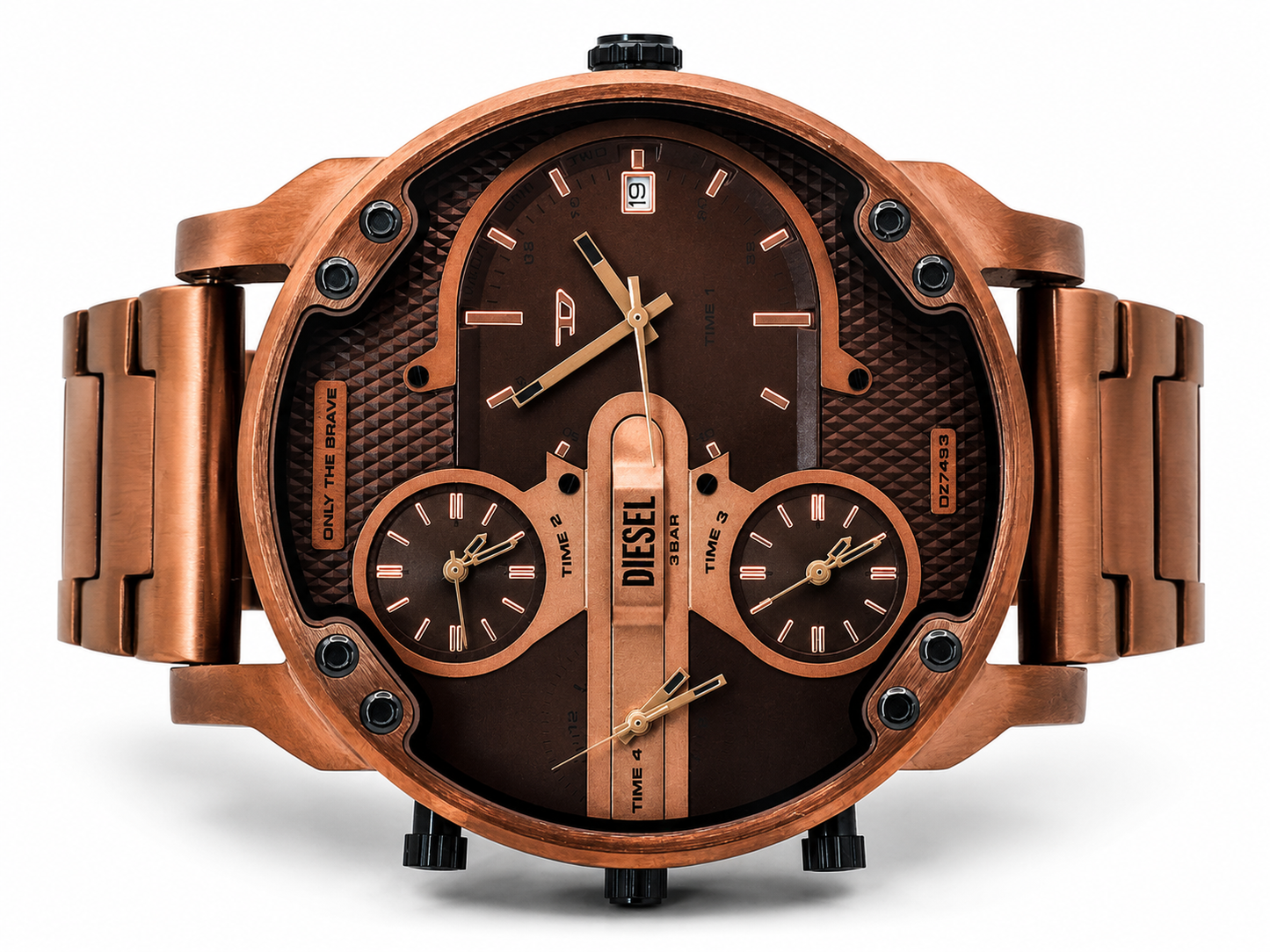 Diesel Mr. Daddy Slim Brown Men's Watch (Parallel import)