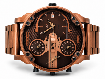 Diesel Mr. Daddy Slim Brown Men's Watch (Parallel import)
