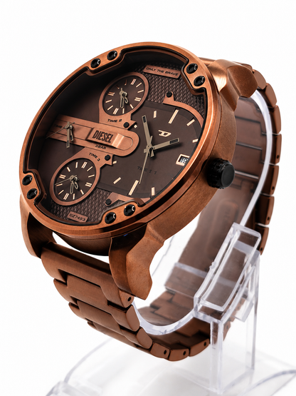 Diesel Mr. Daddy Slim Brown Men's Watch (Parallel import)