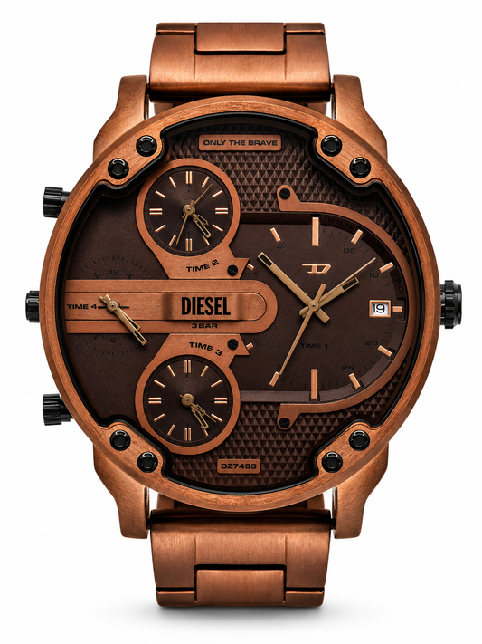 Diesel Mr. Daddy Slim Brown Men's Watch (Parallel import)