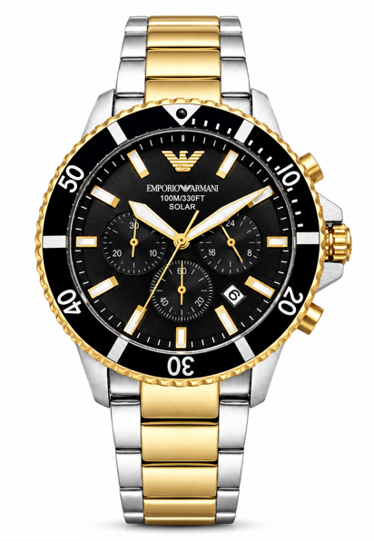 Emporio Armani Solar-Powered Gold Men's Watch (Parallel import)