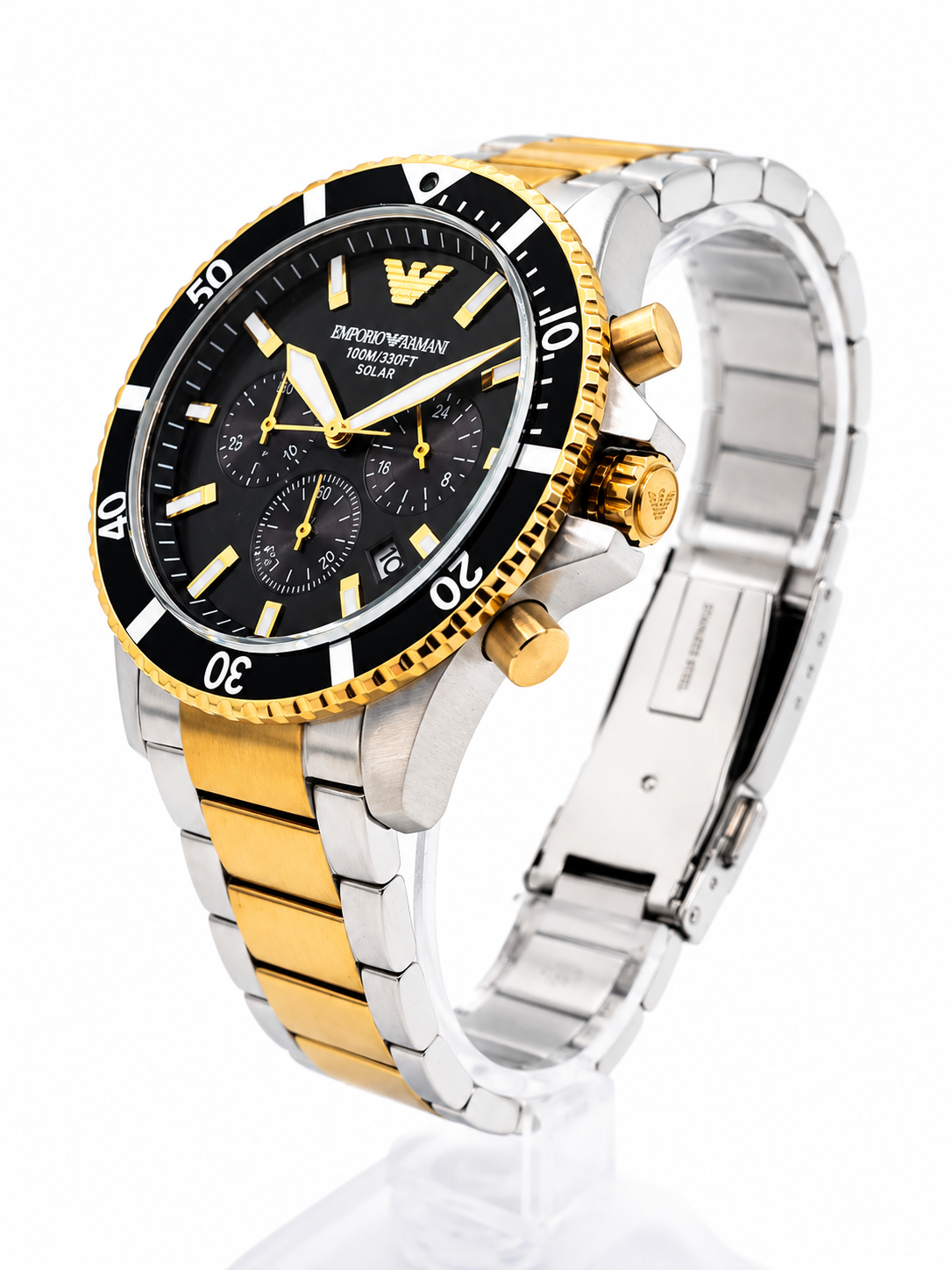Emporio Armani Solar-Powered Gold Men's Watch (Parallel import)