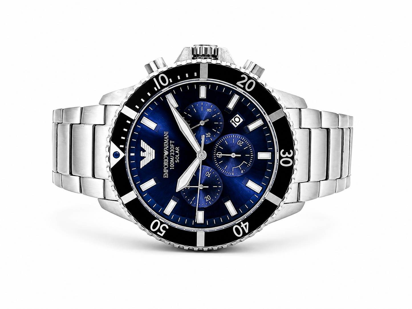 Emporio Armani Solar-Powered Blue Men's Watch (Parallel import)