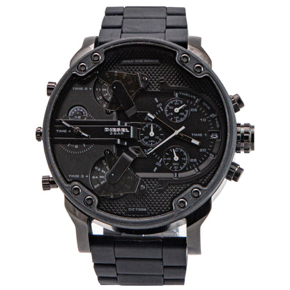 Diesel Mr. Daddy 2.0 Black Dial  Stainless Steel Men's Watch