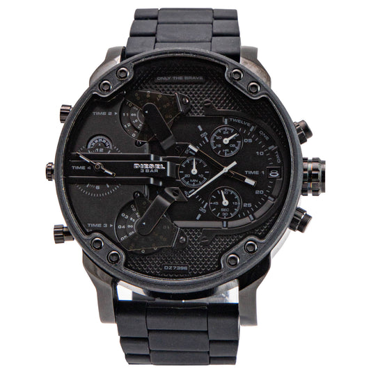 Diesel Mr. Daddy 2.0 Black Dial  Stainless Steel Men's Watch