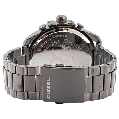 Diesel Mega Chief Stainless Steel and Navy Men's Watch