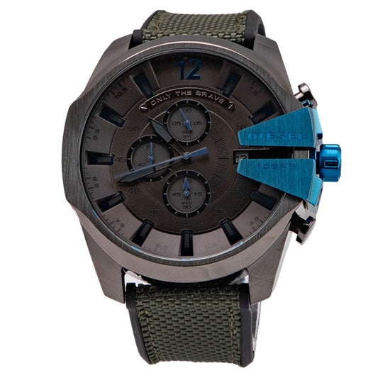 Diesel Mega Chief Gunmetal Round Mixed Men's Watch