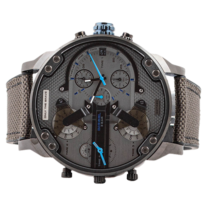 Diesel Mr. Daddy 2.0 Chronograph Black and Gray Silicone Men's Watch