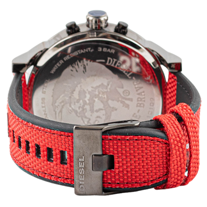 Diesel Mr. Daddy 2.0 Red Nylon Men's Watch
