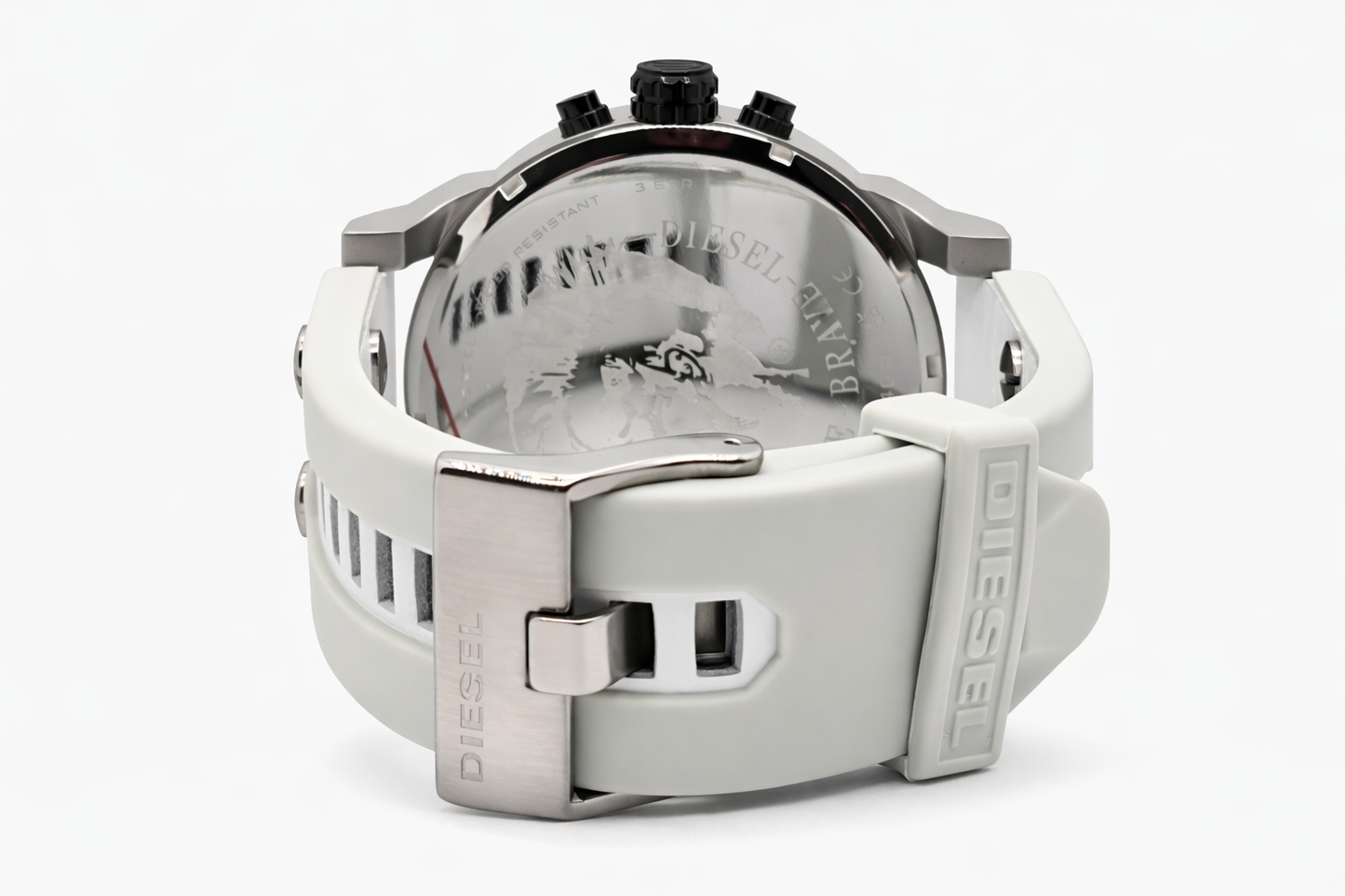 Diesel Mr. Daddy 2.0 with Leather Strap Wrapped in Silicone Men's Watch