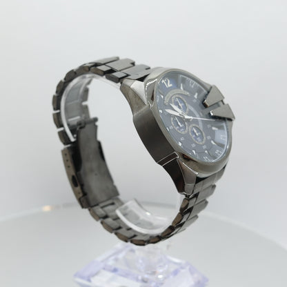 Diesel Mega Chief Stainless Steel and Navy Men's Watch